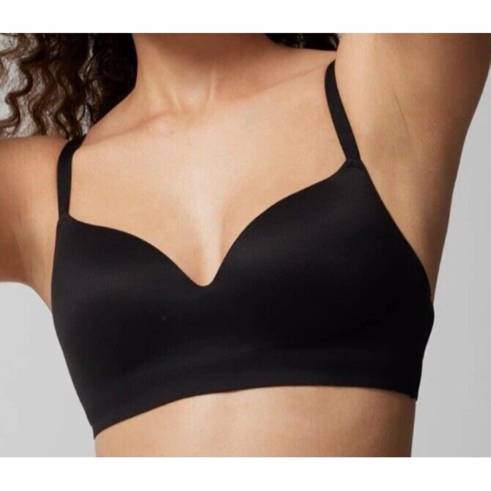 Soma Enbliss Wireless Tshirt Bra Adjustable Straps Soft Black Size 38DD